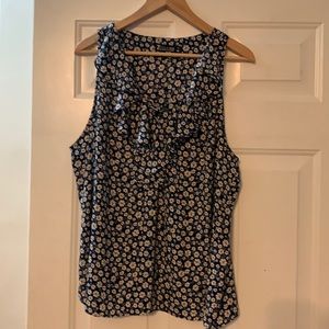 New York & Company. Navy with white flower top.